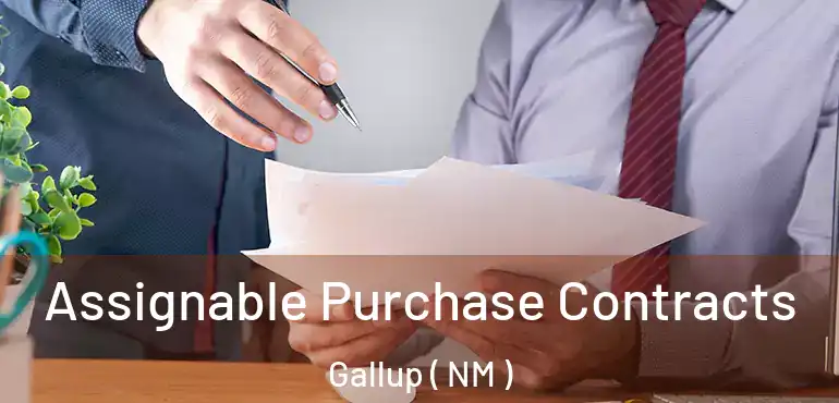  Assignable Purchase Contracts Gallup ( NM )
