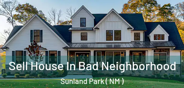  Sell House In Bad Neighborhood Sunland Park ( NM )