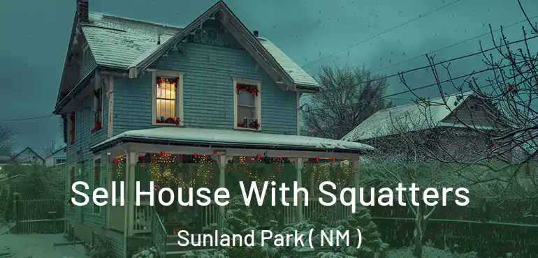  Sell House With Squatters Sunland Park ( NM )
