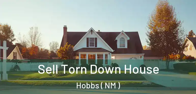  Sell Torn Down House Hobbs ( NM )
